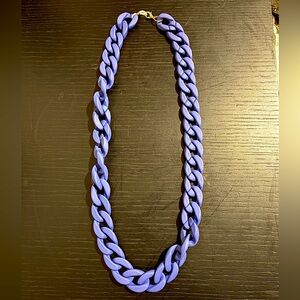 Blue chunky chain necklace